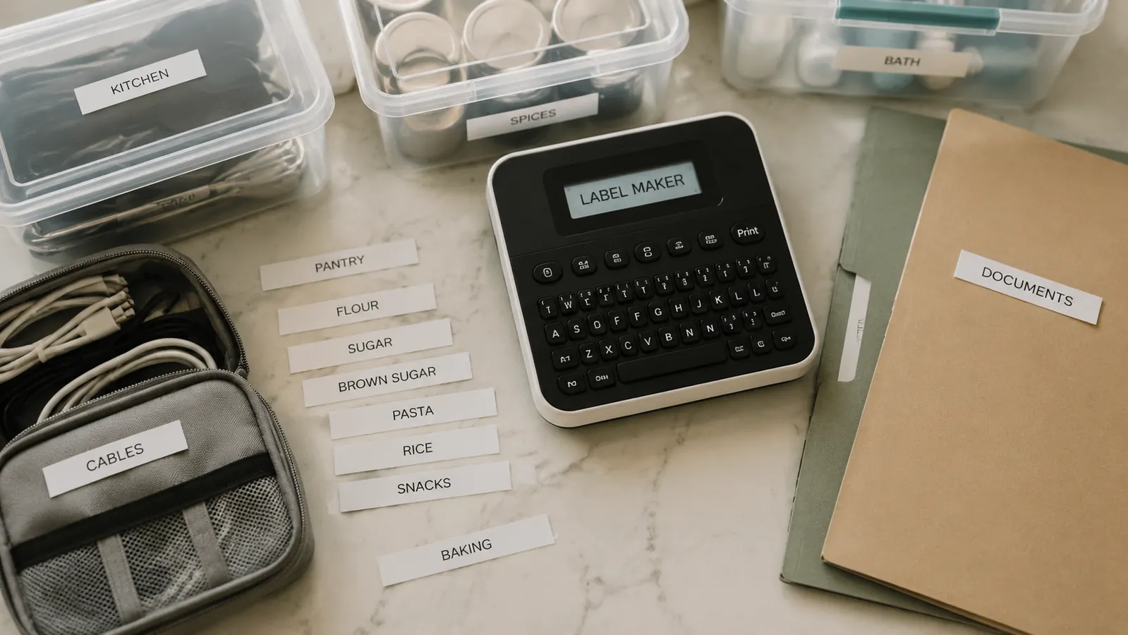 10 Ways a Label Maker Takes Your Home Organization to the Next Level