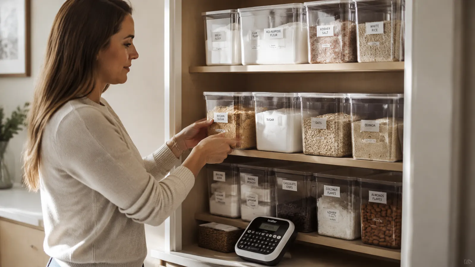 My Pantry Looked Great. Nobody Could Find Anything. A Label Maker Fixed That.