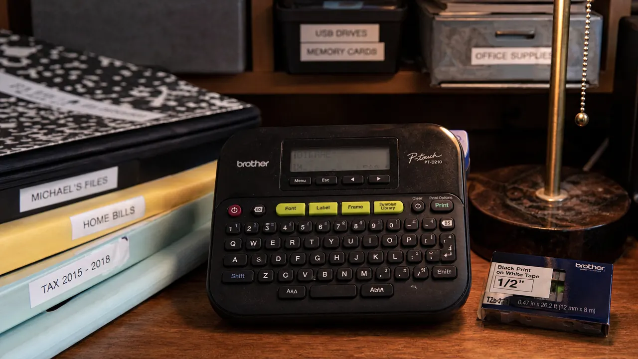 Brother P-Touch PTD220 Review: The Label Maker That Made My Whole House Feel Organized