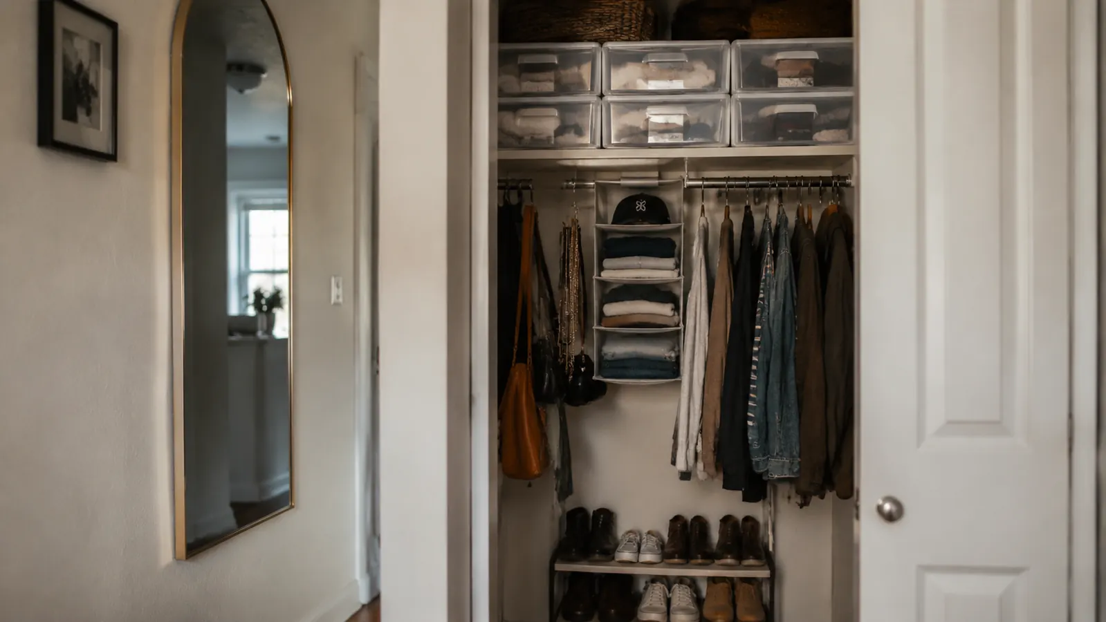 How to Organize a Small Closet with Stackable Bins (Step-by-Step for Renters)